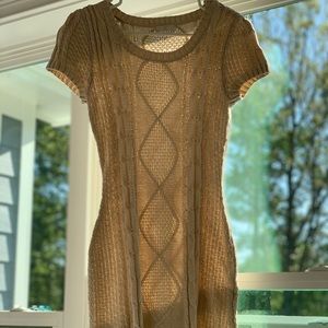 Fitted sweater dress